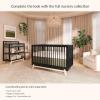 imageDream On Me Hygge 5in1 Convertible FullSize Baby Crib in Sea Grass ampamp Vintage Oak GreenGuard Gold ampamp JPMA Converts to Toddler Day ampamp FullSize Bed Adjustable Mattress Heights Modern NurseryMatte Black Vintage