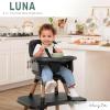 imageDream On Me Luna 4in1 Convertible Baby High Chair in Black Transforms into Booster Toddler Seat ampamp Table Set Adjustable and Removable Tray Portable High ChairBlack