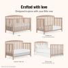 imageDream On Me Odelle 5in1 Convertible FullSize Baby Crib in Almond Butter GreenGuard Gold ampamp JPMA Converts to Toddler Day ampamp FullSize Bed Sustainable Pinewood 3 Mattress HeightsAlmond Butter