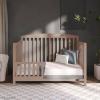 imageDream On Me Odelle 5in1 Convertible FullSize Baby Crib in Almond Butter GreenGuard Gold ampamp JPMA Converts to Toddler Day ampamp FullSize Bed Sustainable Pinewood 3 Mattress HeightsAlmond Butter