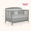 imageDream On Me Odelle 5in1 Convertible FullSize Baby Crib in Almond Butter GreenGuard Gold ampamp JPMA Converts to Toddler Day ampamp FullSize Bed Sustainable Pinewood 3 Mattress HeightsSea Grass