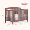 imageDream On Me Odelle 5in1 Convertible FullSize Baby Crib in Almond Butter GreenGuard Gold ampamp JPMA Converts to Toddler Day ampamp FullSize Bed Sustainable Pinewood 3 Mattress HeightsBaltic Amber