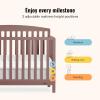 imageDream On Me Odelle 5in1 Convertible FullSize Baby Crib in Almond Butter GreenGuard Gold ampamp JPMA Converts to Toddler Day ampamp FullSize Bed Sustainable Pinewood 3 Mattress HeightsBaltic Amber