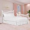 imageDream On Me Violet 7In1 Convertible Life Style Crib In White Greenguard Gold Certified 4 Mattress Height Settings Made Of Sustainable New Zealand PinewoodWhite