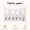 imageDream On Me Violet 7In1 Convertible Life Style Crib In White Greenguard Gold Certified 4 Mattress Height Settings Made Of Sustainable New Zealand PinewoodWhite