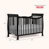 imageDream On Me Violet 7In1 Convertible Life Style Crib In White Greenguard Gold Certified 4 Mattress Height Settings Made Of Sustainable New Zealand PinewoodBlack