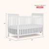 imageDream On Me Violet 7In1 Convertible Life Style Crib In White Greenguard Gold Certified 4 Mattress Height Settings Made Of Sustainable New Zealand PinewoodWhite