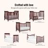imageDream On Me Violet 7In1 Convertible Life Style Crib In White Greenguard Gold Certified 4 Mattress Height Settings Made Of Sustainable New Zealand PinewoodCherry