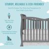 imageDream On Me Violet 7In1 Convertible Life Style Crib In White Greenguard Gold Certified 4 Mattress Height Settings Made Of Sustainable New Zealand PinewoodStorm Grey