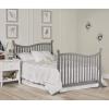 imageDream On Me Violet 7In1 Convertible Life Style Crib In White Greenguard Gold Certified 4 Mattress Height Settings Made Of Sustainable New Zealand PinewoodStorm Grey