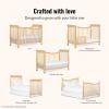 imageDream On Me Violet 7In1 Convertible Life Style Crib In White Greenguard Gold Certified 4 Mattress Height Settings Made Of Sustainable New Zealand PinewoodNatural
