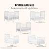 imageDream On Me Violet 7In1 Convertible Life Style Crib In White Greenguard Gold Certified 4 Mattress Height Settings Made Of Sustainable New Zealand PinewoodWhite