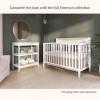 imageDream On me Emerson 5in1 Convertible FullSize Baby Crib in White ampamp Vintage Oak GreenGuard Gold ampamp JPMA Converts to Toddler Day ampamp FullSize Bed NonToxic Paint Safe Sleep Environment