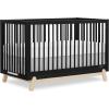imageDream On Me Hygge 5in1 Convertible FullSize Baby Crib in Sea Grass ampamp Vintage Oak GreenGuard Gold ampamp JPMA Converts to Toddler Day ampamp FullSize Bed Adjustable Mattress Heights Modern NurseryMatte Black Vintage