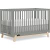 imageDream On Me Hygge 5in1 Convertible FullSize Baby Crib in Sea Grass ampamp Vintage Oak GreenGuard Gold ampamp JPMA Converts to Toddler Day ampamp FullSize Bed Adjustable Mattress Heights Modern NurserySea Grass  Voak