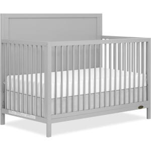 imageDream On Me Dillian 5in1 Convertible Crib Chocolate Chip JPMA ampamp Greenguard Gold Certified Converts from Baby Crib to A Toddler Bed ampamp FullSize BedPebble Grey