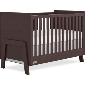 imageDream On Me Fisher Price Iris 5in1 Convertible Crib in Meadow Green Greenguard Gold ampamp JPMA Certified Converts from Baby Crib to Day Bed FullSize Bed and Toddler BedChocolate Chip