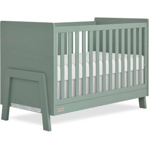 imageDream On Me Fisher Price Iris 5in1 Convertible Crib in Meadow Green Greenguard Gold ampamp JPMA Certified Converts from Baby Crib to Day Bed FullSize Bed and Toddler BedMeadow Green