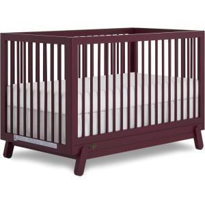 imageDream On Me Hygge 5in1 Convertible FullSize Baby Crib in Sea Grass ampamp Vintage Oak GreenGuard Gold ampamp JPMA Converts to Toddler Day ampamp FullSize Bed Adjustable Mattress Heights Modern NurseryAuburn