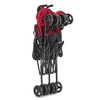 image:imageDream On Me Twin Venture Umbrella Stroller in Red Multi Backrest Positions Adjustable amp Removable Canopy Double Stroller 360Swivel Wheels with LocksRed