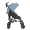 image:imageDream On Me Twin Venture Umbrella Stroller in Red Multi Backrest Positions Adjustable amp Removable Canopy Double Stroller 360Swivel Wheels with LocksLight Blue
