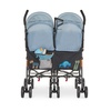 image:imageDream On Me Twin Venture Umbrella Stroller in Red Multi Backrest Positions Adjustable amp Removable Canopy Double Stroller 360Swivel Wheels with LocksLight Blue