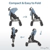 image:imageDream On Me Twin Venture Umbrella Stroller in Red Multi Backrest Positions Adjustable amp Removable Canopy Double Stroller 360Swivel Wheels with LocksLight Blue