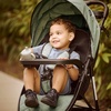 image:imageEvolur Breeze Stroller in Grey Adjustable Backrest amp Canopy Compact Fold Lightweight BabyToddler Stroller with Storage BasketGreen