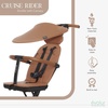image:imageEvolur Cruise Rider Stroller with Canopy Lightweight Umbrella Stroller with Compact Fold Easy to Carry Travel Stroller  CognacCognac