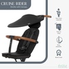 image:imageEvolur Cruise Rider Stroller with Canopy Lightweight Umbrella Stroller with Compact Fold Easy to Carry Travel Stroller  CognacNoir Black