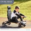 image:imageEvolur Cruise Rider Stroller with Canopy Lightweight Umbrella Stroller with Compact Fold Easy to Carry Travel Stroller  CognacNoir Black