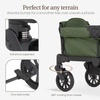 image:imageEvolur Trailblazer Foldable Wagon Stroller for 2 Kids with Canopy BlackGreen