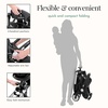image:imageEvolur Velo Rider Higher View Lightweight Compact Stroller for Toddlers Travel Stroller with 4 Position Adjustable Headrest Foldable Stroller for Airplane Adjustable Push Handle CavierCavier