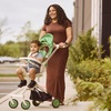 image:imageEvolur Velo Rider Higher View Lightweight Compact Stroller for Toddlers Travel Stroller with 4 Position Adjustable Headrest Foldable Stroller for Airplane Adjustable Push Handle CavierBlanc Vert