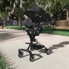 image:imageEvolur Velo Rider Higher View Lightweight Compact Stroller for Toddlers Travel Stroller with 4 Position Adjustable Headrest Foldable Stroller for Airplane Adjustable Push Handle CavierCavier