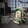 image:imageEvolur Velo Rider Higher View Lightweight Compact Stroller for Toddlers Travel Stroller with 4 Position Adjustable Headrest Foldable Stroller for Airplane Adjustable Push Handle CavierBlanc Vert