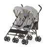 image:imageDream On Me Twin Venture Umbrella Stroller in Red Multi Backrest Positions Adjustable amp Removable Canopy Double Stroller 360Swivel Wheels with LocksLight Gray