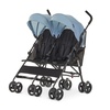 image:imageDream On Me Twin Venture Umbrella Stroller in Red Multi Backrest Positions Adjustable amp Removable Canopy Double Stroller 360Swivel Wheels with LocksLight Blue