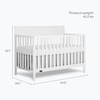 image:imageDream On Me Ivy 5in1 Convertible FullSize Baby Crib in Almond Butter GreenGuard Gold amp JPMA Certified 3 Mattress Heights Converts to Toddler Day amp FullSize Bed Safe amp Stylish NurseryWhite