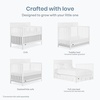 image:imageDream On Me Ivy 5in1 Convertible FullSize Baby Crib in Almond Butter GreenGuard Gold amp JPMA Certified 3 Mattress Heights Converts to Toddler Day amp FullSize Bed Safe amp Stylish NurseryWhite
