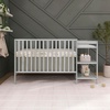 image:imageDream On Me Synergy 3in1 Convertible Crib with Changing Table WhitePebble Grey