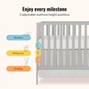 image:imageDream On Me Synergy 3in1 Convertible Crib with Changing Table WhitePebble Grey