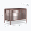 image:imageDream On Me Synergy Wave 5in1 Convertible Crib GREENGUARD Gold SeagrassBaltic Amber
