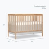 image:imageDream On Me Synergy Wave 5in1 Convertible Crib GREENGUARD Gold SeagrassBarnwood Natural