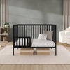 image:imageDream On Me Synergy Wave 5in1 Convertible Crib GREENGUARD Gold SeagrassBlack