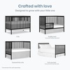 image:imageDream On Me Synergy Wave 5in1 Convertible Crib GREENGUARD Gold SeagrassBlack