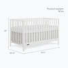image:imageDream On Me Synergy Wave 5in1 Convertible Crib GREENGUARD Gold SeagrassCannoli Cream