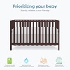 image:imageDream On Me Synergy Wave 5in1 Convertible Crib GREENGUARD Gold SeagrassChocolate Chip