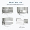 image:imageDream On Me Synergy Wave 5in1 Convertible Crib GREENGUARD Gold SeagrassCool Grey