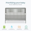 image:imageDream On Me Synergy Wave 5in1 Convertible Crib GREENGUARD Gold SeagrassCool Grey